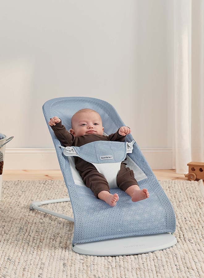 BABYBJORN هزاز بouncer Balance Soft، شبكة، أزرق سماوي/ أبيض - Image 5